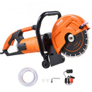 Electric Concrete Saw, 9 in, 2000 W 15 A Motor Circular Saw Cutter with 3.5 in Cutting Depth, Wet/Dry Disk Saw Cutter Includes Water Line, Pump and Blade, for Stone, Brick