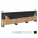 12.7 FT Outdoor Firewood Rack with Cover Firewood Holder 152