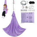 Sensory Swing for Kids, 2.8 m, Therapy Swing for Children with Special Needs, Cuddle Swing Indoor Outdoor Hammock for Child & Adult with Autism, ADHD, Aspergers, Sensory Integration, Purple