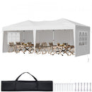 Pop Up Canopy 5.9 x 2.96 m Pop Up Gazebo Tent with 3 Sidewalls & 2 Windows