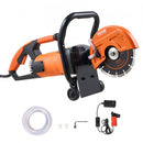 Electric Concrete Saw, 7 in Circular Saw Cutter, 2000 W High Power with Max. 2.5 in Cutting Depth, Wet/Dry Disk Saw Cutter Includes Water Line, Pump and Blade, for Stone, Brick