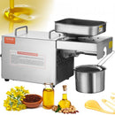 Electric Oil Press Machine, 700W Stainless Steel Oil Extractor Machine, 140? / 284? Constant Temperature, Hot Press Oil Expeller for Pressing Peanuts, Sesame Seeds, Rapeseed, Tea Seeds