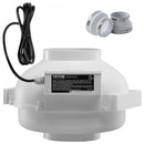 4" to 4.5" Radon Mitigation Fan System Quiet 380CFM Inline Duct Waterproof
