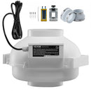 6" to 4.5" Radon Mitigation Fan System Kit Quiet 380 CFM Inline Duct Fan