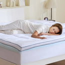 Mattress Topper Premium Memory Foam Fiber Fill King 101.6 mm Thickness