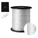 Polyester Pull Tape, 2.5 cm x 160.9 m Mule Tape Flat Rope, 2722 kgf Tensile Capacity, Printed Webbing Cable Pulling Tape for Packaging, Gardening, Commercial Electrical, Conduit Work, White