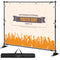 8' Display Backdrop Banner Stand Adjustable Telescopic Lightweight Trade Show Wall Exhibitor