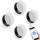 4 PCs 165.1 mm Bluetooth in Ceiling Speakers, 150W, Flush Mount Ceiling & in-Wall Speaker System with 8ΩImpedance 89dB Sensitivity, for Home Kitchen Living Room Bedroom or Covered Porches