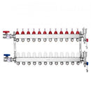 12-Branch Radiant Heat Manifold 1/2" PEX Tubing Floor Heating Manifold Set