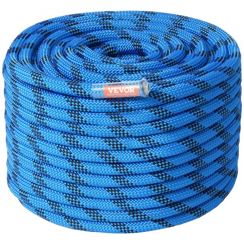 12.7mm Static Climbing Rope 45.7M(150ft) Outdoor Rock Climbing Rope Blue