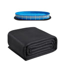 Oval Pool Liner Pad, 12 x 24 ft Pool Liner Pad for Above Ground Swimming Pools, Extra-Thick Pool Mat, Prevents Punctures, Recycled Geotextile Material Underlayment Pad, Extend Liner Life