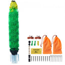 Electric Fence Netting, 0.88 x 49.98 m, PE Net Fencing with Posts & Double-Spiked Stakes, Utility Portable Mesh for Goats, Sheep, Lambs, Deer, Hogs, Dogs, Used in Backyards, Farms, and Ranches