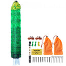 Electric Fence Netting, 1.06 x 49.98 m, PE Net Fencing with Posts & Double-Spiked Stakes, Utility Portable Mesh for Goats, Sheep, Lambs, Deer, Hogs, Dogs, Used in Backyards, Farms, and Ranches