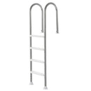 4-Step Stainless Steel Pool Ladder of 2 Handrail for 1371.6 mm Decked Pool