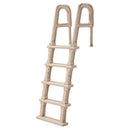Swimming Pool Ladder, Inclined 5-Step Double Handrails Stair, 136 kg Load Capacity Non-slip Steps, for 1219.2-1371.6 mm Inground & Above-ground Pools of Any Deck Surface Indoor & Outdoor, Taupe