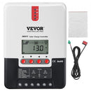 20A MPPT Solar Charge Controller, Auto DC Input, Solar Panel Regulator Charger with LCD Display Temperature Sensor Cable, for Sealed(AGM), Gel, Flooded and Lithium Battery Charging