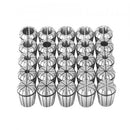 25 pcs ER32 Collet Set, 1/16''-13/16'', ER32 Spring Collet Chuck Set, 0.0006"/15 ?m TIR Lathe Chuck Tool with 25 Labeled Storage Boxes, for CNC Engraving Machine Milling Lathe Tool Drill Press