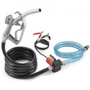 Fuel Transfer Pump 12V 5.3 GPM 1/10 HP Diesel Pump with Auto Fuel Nozzle