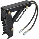 Hydraulic Backhoe Thumb, 45.7cm 1.27cm Thickness Heavy Duty Excavator Thumb, Black Steel Weld On Thumb Attachments with Hydraulic Cylinder, Mechanical Hydraulic Thumb for Backhoe/Excavator