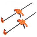 Bar Clamps for Woodworking, 2-Pack 610mm  One-Handed Clamp/Spreader, Quick-Change F Clamp with 300 lbs Load Limit, High-strength Plastic and Carbon Steel, Wood Clamps for Woodworking Metal Working