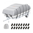 Pontoon Boat Cover 800D Waterproof Trailerable 19-20 ft with Storage Bag