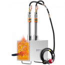 Portable Propane Forge 2 Burner Farrier Forge 1427℃ Knife Metal Square