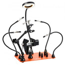 Magnetic Helping Hands Soldering Station Vice Magnifying Lamp 4 PCB Holder