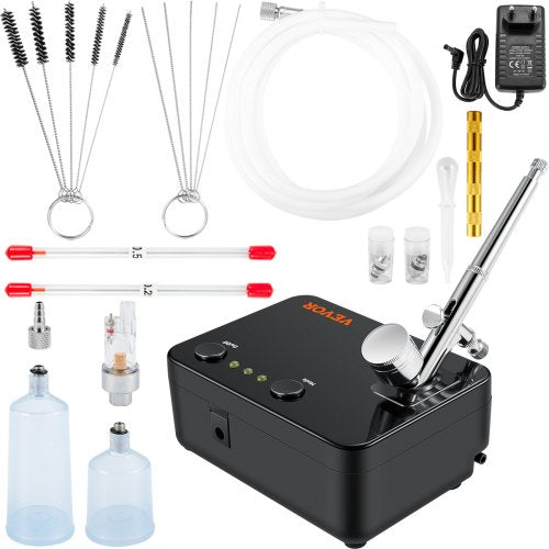 Airbrush Kit Dual-action Airbrush System Compressor Art Nail Makeup Model