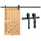 8FT Sliding Barn Door Hardware Closet Track Kit for Single Door J Hanger