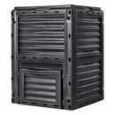 Garden Compost Bin 300 L, BPA Free Composter, Large Capacity Outdoor Composting Bin with Top Lid and Bottom Door, Easy Assembling, Lightweight, Fast Creation of Fertile Soil