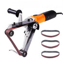 Pipe Tube Polisher Sander, 1300W Pipe Belt Sander with 6 Variable Speeds 1100-3200rpm, Professional Belt Sander Grinding Machine with 3PCS Sanding Belts for Burnishing Finishing Rust Removal