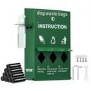 Dog Waste Station Bag Dispenser with 600 Bags Lockable Dog Poop Bag Holder