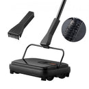 Carpet Sweeper, 200 mm Sweeping Paths, Floor Sweeper Manual Non Electric, 300 ml Dustbin Capacity with Comb for Home Office Rugs Hardwood Surfaces Wood Floors Laminate, Cleans Dust Pet Hair