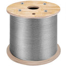 Stainless Steel Cable Railing 3/16" x 1000ft, Wire Rope 316 Marine Grade, Braided Aircraft Cable 1x19 Strands Construction for Deck,Rail,Balusters,Stair,Handrail,Porch,Fence
