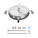 18" Pressure Washer Surface Cleaner 4 Wheels 4000 Max PSI 2 Extended Wands