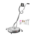 24" Pressure Washer Surface Cleaner 4 Wheels Dual Handle 4000 Max PSI