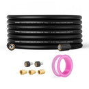 Pressure Washer Hose, 50 FT, 1/4" Kink Free M22-14mm Brass Thread Replacement For Most Brand Pressure Washers, 3/4'' Bending Radius, 3600 PSI Heavy Duty Power Washer Extension Replacement Hose
