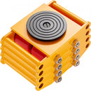 4PCS Machinery Skate Dolly, 17637LBS/8T Industrial Machinery Mover, Heavy Duty Carbon Steel Machinery Moving Skate with 4 PU Wheels and 360° Rotation Non-Slip Cap for Warehouse Workshop Factory