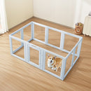 Dog Whelping Pen Box with Window Transparent for Large Dogs 1.9x1.2x0.7 m