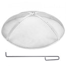 Fire Pit Spark Screen Round 40", Reinforced Heavy Duty Steel Metal Cover, Outdoor Firepit Lid, Easy-Opening Top Screen Covers Round with Ring Handle for Outdoor Patio Fire Pits Backyard