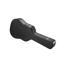 Acoustic Guitar Hard Case, 1100 mm Gourd-Shaped Guitar Hard Case, With Lock Latch Key Handle, Thick PVC Padding Soft Lining Water-Resistant Hard Shell Guitar Case, for 990-1041 mm Guitar, Black