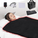 Sauna Blanket for Detoxification, Portable Far Infrared Sauna for Home, PU Sauna Bag w/  Therapy Stones & Carbon Fiber Heating, 1-6 Level Adjustable Temp 35-85°C, 1-60 Minutes Timer, 1900x900mm