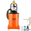 Grease Pump, 20L 5 Gallon Capacity, Air Operated Grease Pump with 3.88 m High Pressure Hose and Grease Gun, Pneumatic Grease Bucket Pump with Wheels, Portable Lubrication Grease Pump 50:1 Pressure Ratio