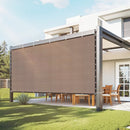 90% Sun Shade Cloth Privacy Screen 305 x 366 cm for Patio Garden (Brown)