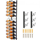Wall Mounted Wine Rack Vertical Wine Rack 24 Bottle Black Storage Holder