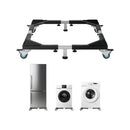 Fridge Stand Mobile Base, 1200 lbs Load Capacity, Washing Machine Stand with 8 Locking Twin Wheels and 4 Brakes, 23-36.6 Inches Adjustable Furniture Dolly for Washer, Refrigerator and Dryer
