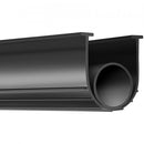 Garage Door Seals Bottom Rubber, U Shape +O Ring Combination Garage Door Bottom Weather Seal, 10ft Weatherproofing Garage Door Seal, 5/16 inch T-ends and 3 3/4 inch Width, for Doors, Black