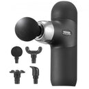 Massage Gun Deep Tissue, Percussion Muscle Massager for Athletes - with 4 Speed Levels & 4 Massage Heads, 7.4V 2500mAh Batteries, Handheld Mini Massage Gun for Pain Relief, Muscle Relaxation