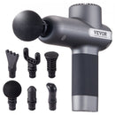 Massage Gun Deep Tissue, Percussion Muscle Massager for Athletes - with 5 Speed Levels & 6 Massage Heads, 7.4V 2500mAh Batteries, Handheld Electric Massage Gun for Pain Relief, Muscle Relaxation