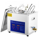 Ultrasonic Cleaner 10L Jewelry Cleaning with Digital Timer Ultrasonic Cleaning Machine for Jewellery Rings Watches Eyeglasses Dentures Coins Metal Parts Commercial and Home Use Silver